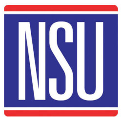 Autocollant NSU Logo L 82 H 80