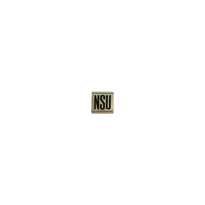 STICKER NSU Logo noir  L 82 H 80