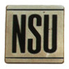 STICKER NSU Logo noir  L 82 H 80