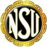 STICKER NSU Logo bords or diam 50 mm