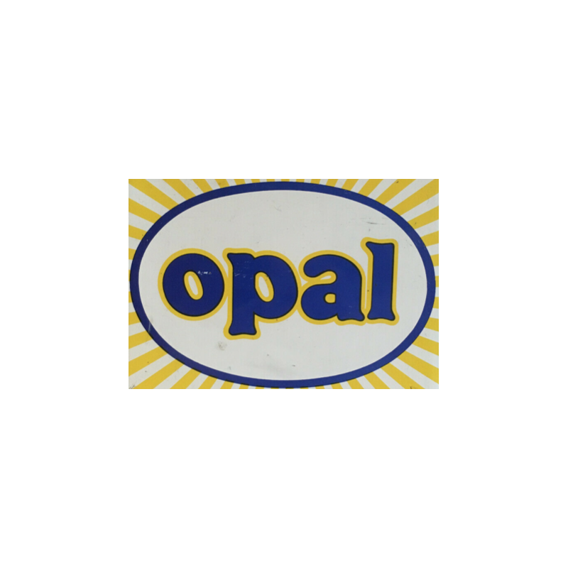 STICKER OPAL logo ovale jaune bleu L 150 H 100 mm