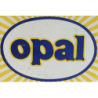 STICKER OPAL logo ovale jaune bleu L 150 H 100 mm