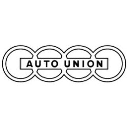 STICKER AUTO UNION Logo detour noir L90 H 30 mm