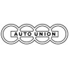 STICKER AUTO UNION Logo detour noir L90 H 30 mm