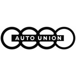 STICKER AUTO UNION logo noir L 110 H 35 mm