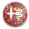 STICKER ALFA ROMEO logo 1945 diam 50 mm