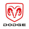 STICKER DODGE Logo TÃƒÂªte belier rouge  L 100 H 100 mm.