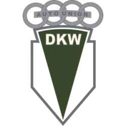 STICKER DKW AUTO UNION-logo L 60 H 100 mm