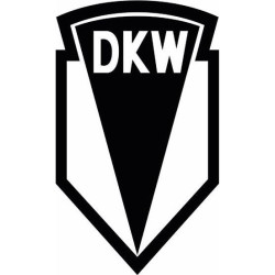 STICKER DKW logo noir L 60 H 100 mm