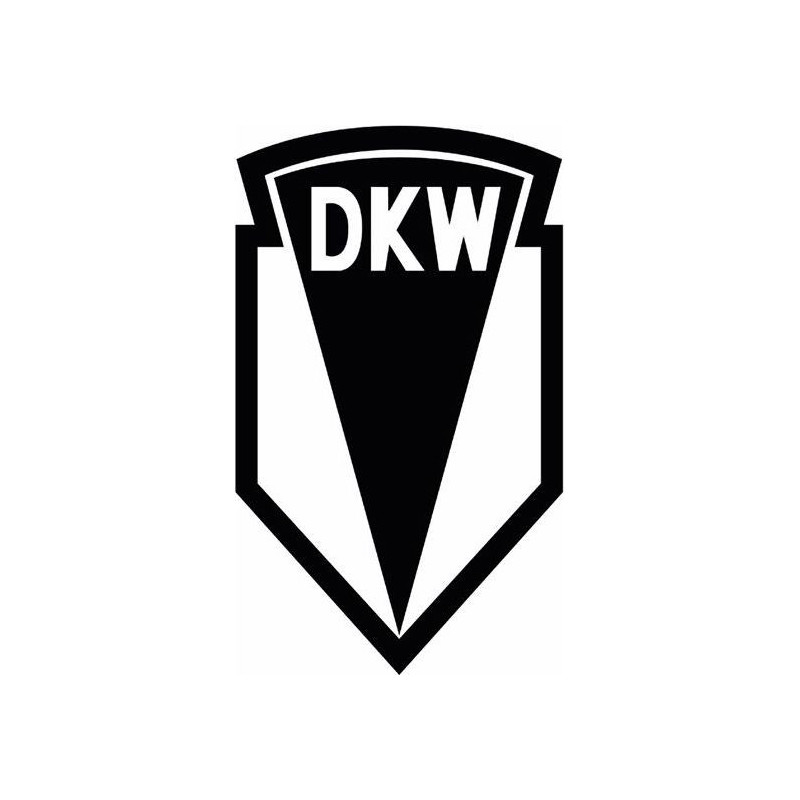 STICKER DKW logo noir L 60 H 100 mm