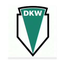 STICKER DKW logo noir/vert...