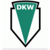 STICKER DKW logo noir/vert L 60 H 100 mm