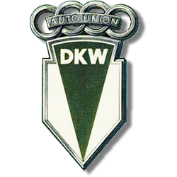 STICKER DKW logo ombres L 60 H 100 mm