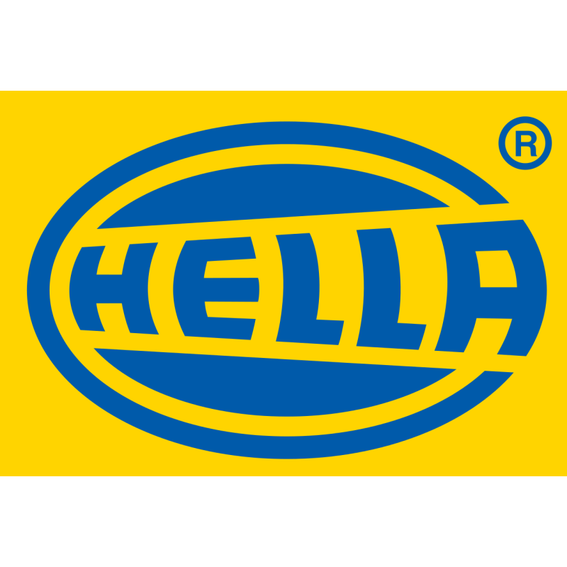 STICKER HELLA Logo bleu/jaune L 160 H 100 mm