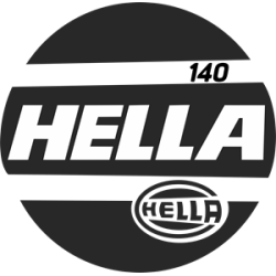 STICKER HELLA Logo projecteur 140 diam 80 mm