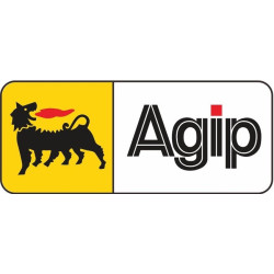 Autocollant AGIP logo noir...