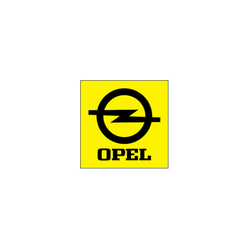 Autocollant OPEL Logo 1970 L 50 H 50 mm