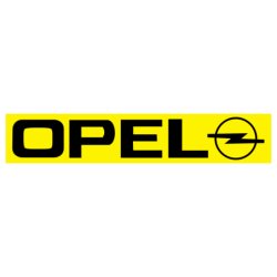 STICKER OPEL logo 1987 fond...