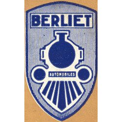 STICKER BERLIET logo 1933  L 85 H 140 mm