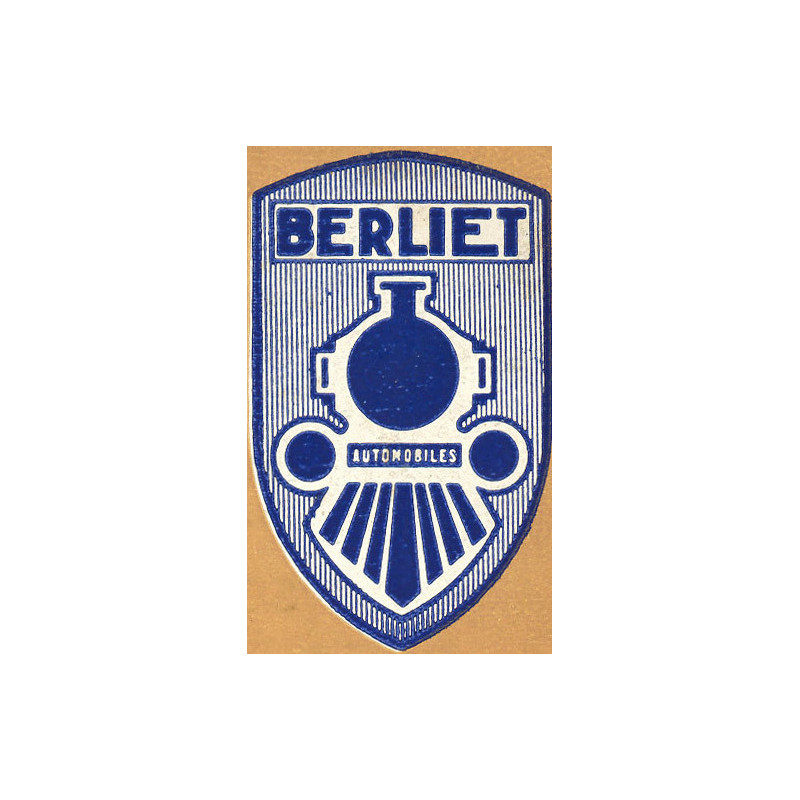 STICKER BERLIET logo 1933  L 85 H 140 mm