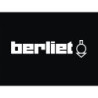 Autocollant BERLIET logo Blanc noir L100 H 25 mm