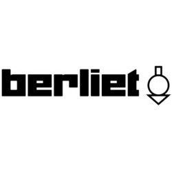 STICKER BERLIET logo lettrage noir L100 H 25 mm