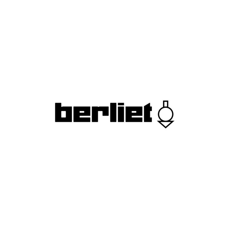 Autocollant BERLIET logo lettrage noir L100 H 25 mm
