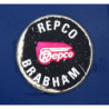 Autocollant BRABHAM  logo Repco Brabham  1963 BT6 diam 50 mm