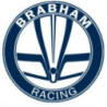 Autocollant BRABHAM logo diam  70 mm