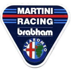 STICKER BRABHAM logo martini alfa L 75 H 80 mm