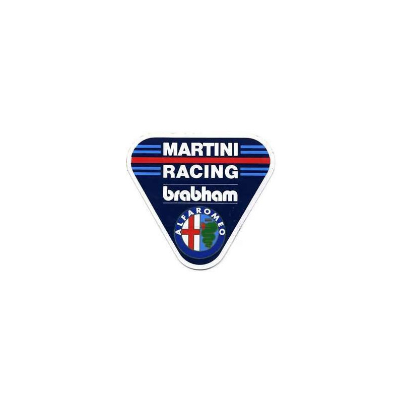 STICKER BRABHAM logo martini alfa L 75 H 80 mm