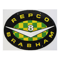 STICKER BRABHAM logo repco  L 80 H 60 mm