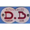 STICKER DB-Plaque auto L 75 H 43 mm