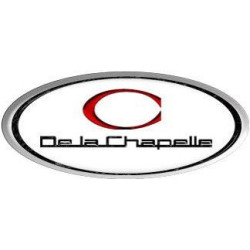 STICKER DE LA CHAPELLE Logo quadri L 90 H 40 mm