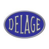 STICKER DELAGE logo bleu3D  L 120 H 80 mm