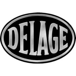 STICKER DELAGE Logo 3D noir L120 H 80 mm