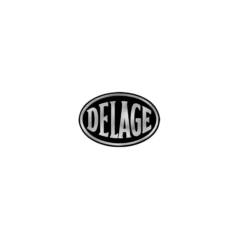 STICKER DELAGE Logo 3D noir L120 H 80 mm