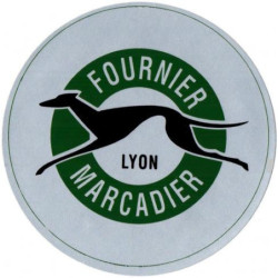 STICKER FOURNIER-MARCADIER logo vert fonce diam 50 mm