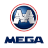 STICKER MEGA logo  L 60 H 60 mm