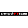 STICKER MINARDI logo F1 Team noir L 110 H 15 mm