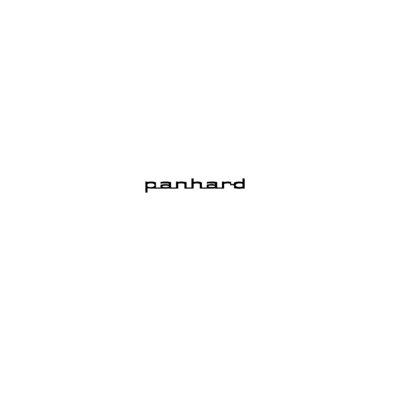 STICKER PANHARD lettrage minuscule noir L100 H 15 mm