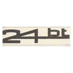 STICKER PANHARD logo 24BT  L 65 H 15 mm