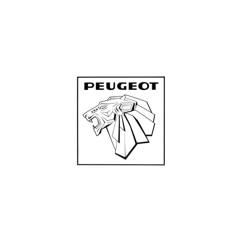 STICKER PEUGEOT Logo 1965  L 30 H 30 mm