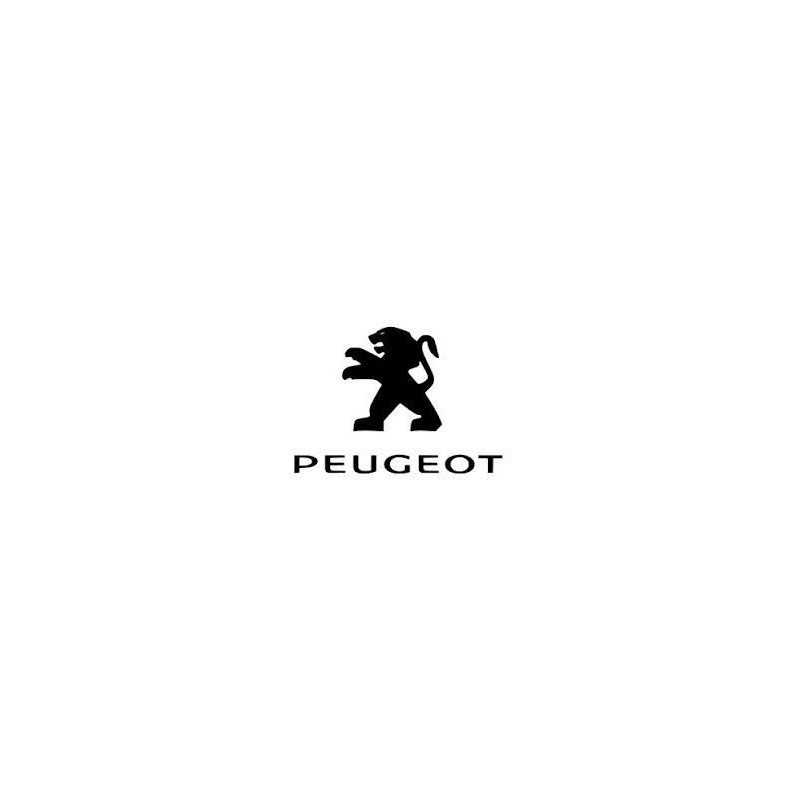 STICKER PEUGEOT logo noir 2002 L 50 H 50 mm