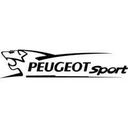 STICKER PEUGEOT-Logo lion noir L 80 H 18 mm