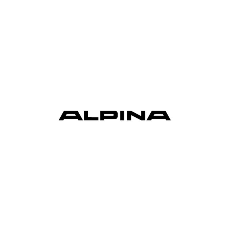 Autocollant ALPINA  LETTRAGE NOIR  L 300 H 25 mm