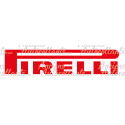 STICKER PIRELLI logo rouge L 260 H 56 mm