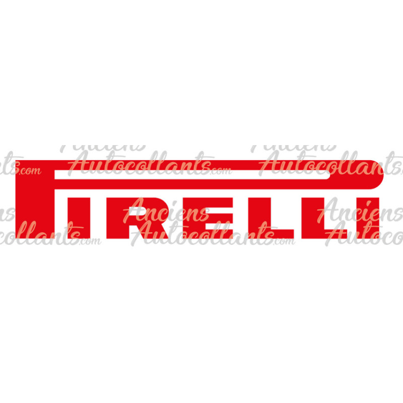 STICKER PIRELLI logo rouge L 260 H 56 mm