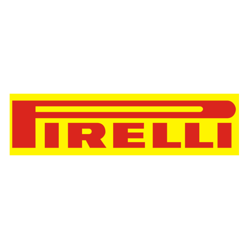 Autocollant PIRELLI logo rouge/jaune L 185 H 50 mm