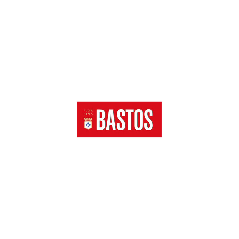 Autocollant BASTOS logo trefle couronne  L 100 H 43 mm